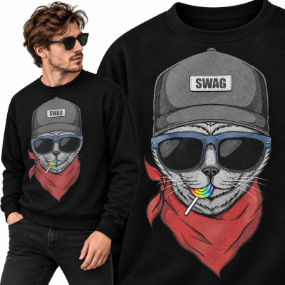 BLUZA ZWIERZĘTA   SWAGCAT